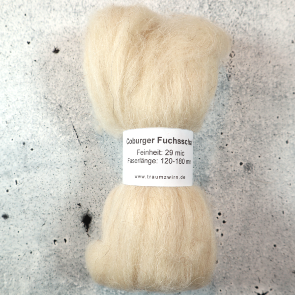 Spinnfaser Coburger Fuchsschaf
